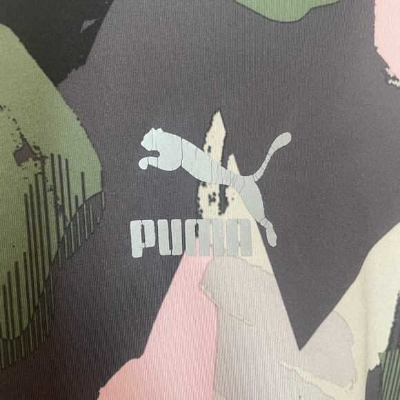 Puma Girls Camo Print Hooded Top & Leggings Set Size Medium (8-10) Pink/Gray - Picture 11 of 16